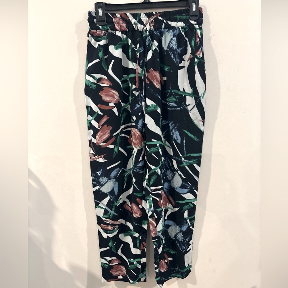 Walter Baker (Anthropologie) NWT Midnight Tulip  Floral Pant Sz S, w/ pockets